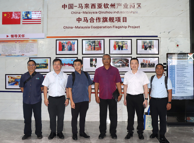 馬來西亞巴生港務局考察團到中馬欽州產(chǎn)業(yè)園...